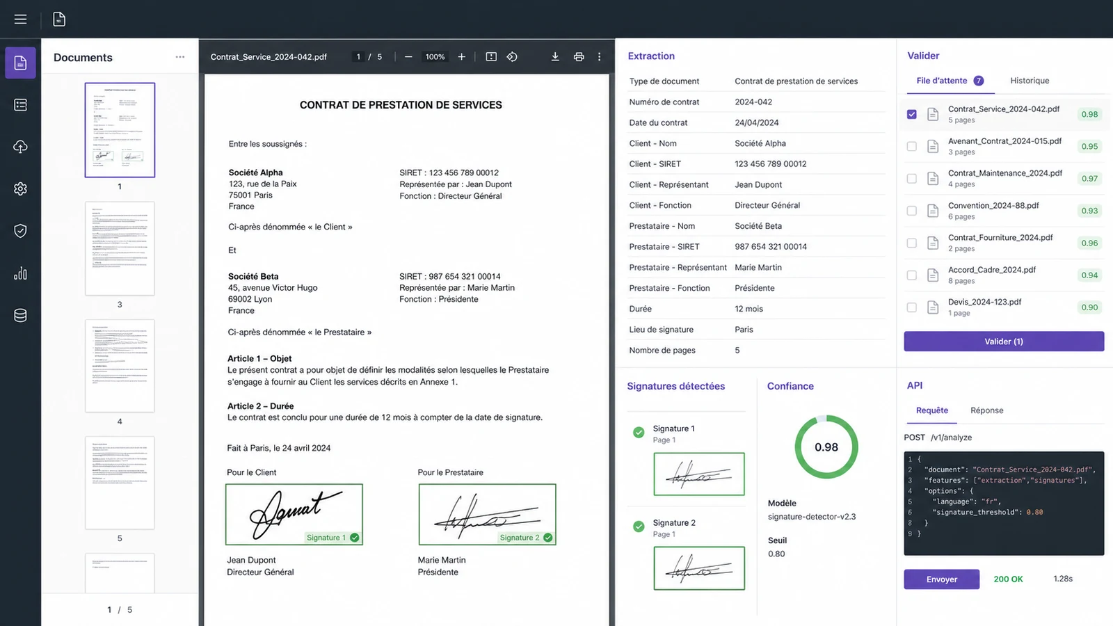 Aperçu de Smart Placeholder - API d'Analyse de Documents IA