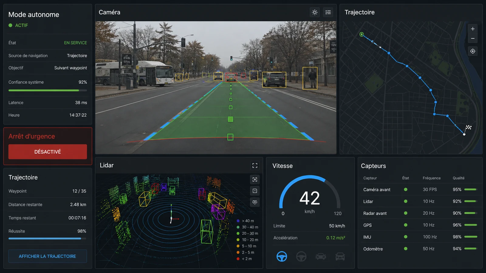 Aperçu de Programmation d'un Véhicule Autonome